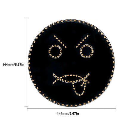 Decorbites™ Lustiges Emoticon-LED-Schild mit Fernbedienung für die Rückscheibe des Autos