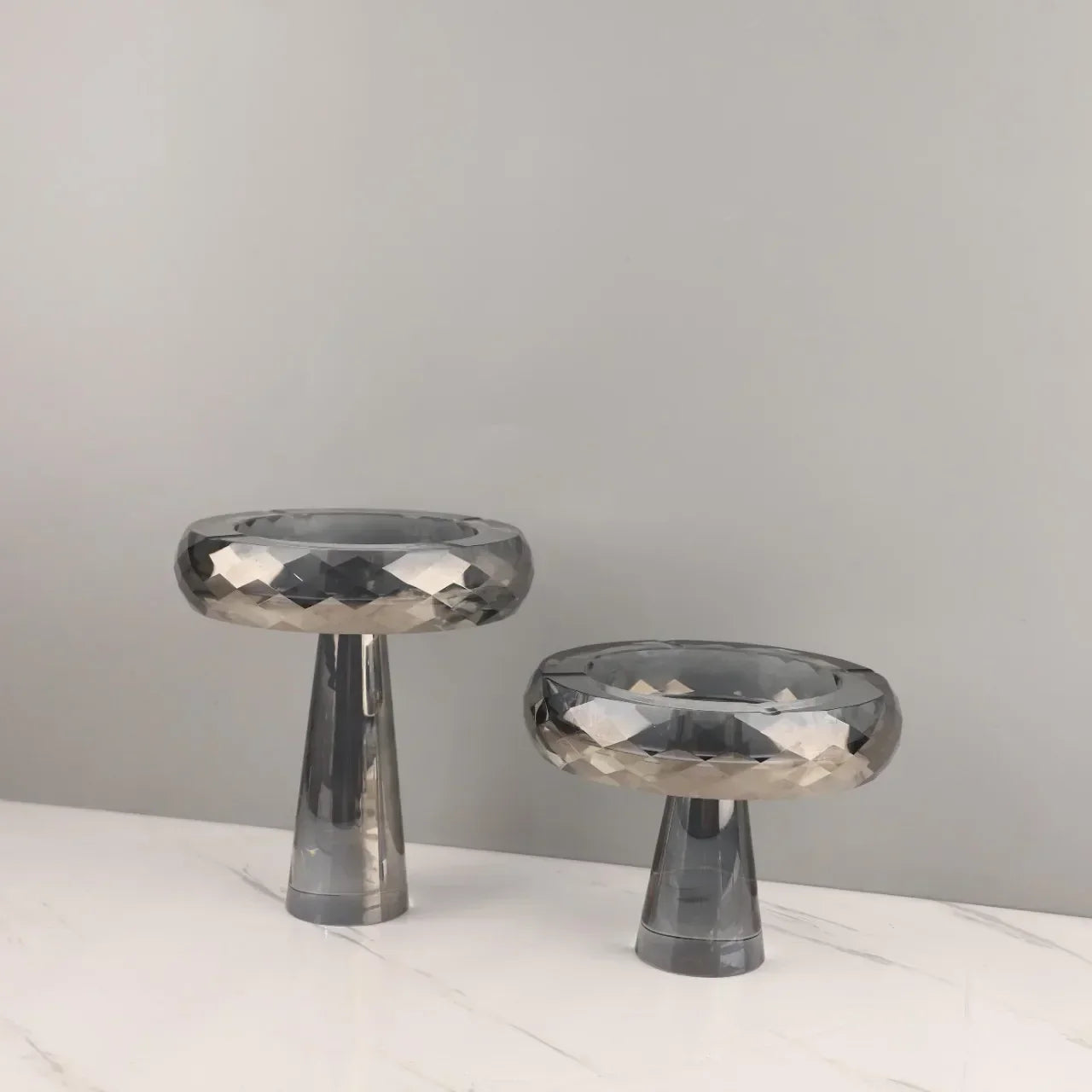 Decorbites™ Geometrische Glas-Frucht-Schale Schmuck-Aufbewahrungstablett Heimdekorationstablett