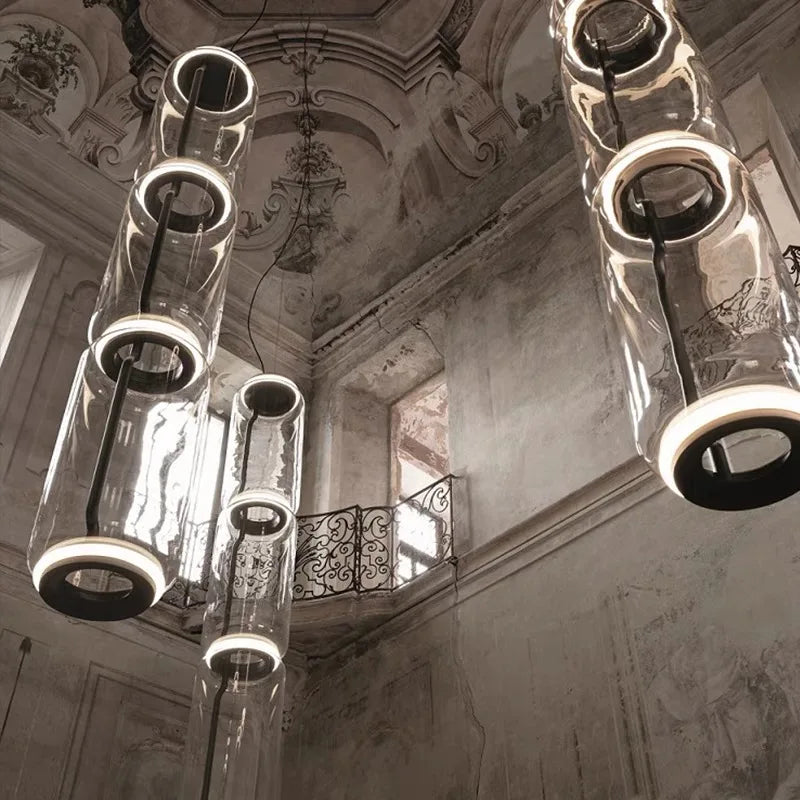 DecorBites™ Heavy Glass Modern Chandelier Pendant Lamps for Living Room, Dining Room, and Store