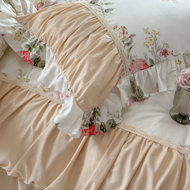 Floral Cotton Ruffle Bedding