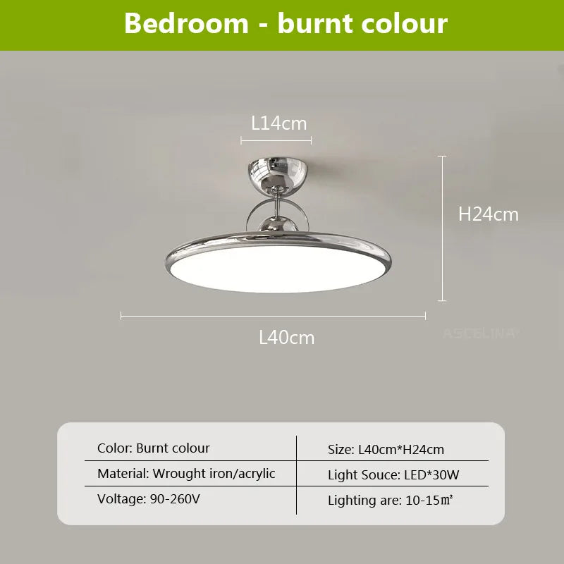 DecorBites™ Cream Iron Nordic LED Ceiling Light - Indoor Decorative Luminaires
