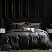Dark Grey Cotton Bedding Set