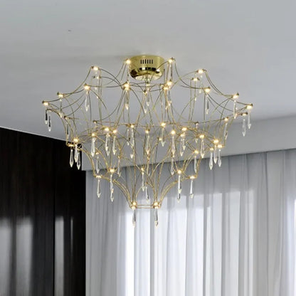 Decorbites™ Deluxe Kristallstern-Lampe: Designer-LED-Beleuchtung für modernes Wohnzimmer & Villa