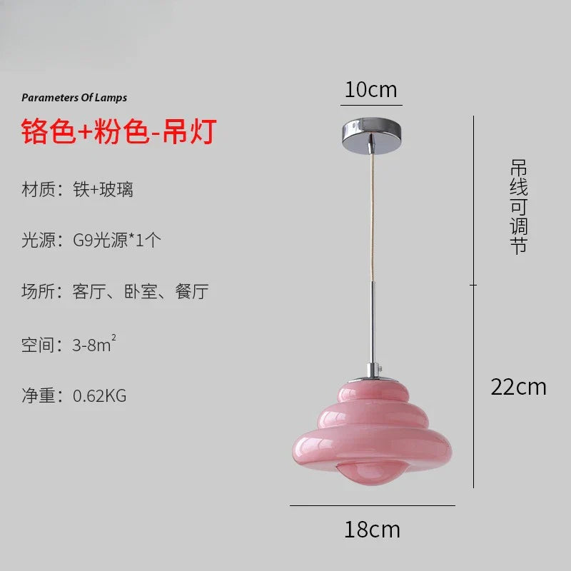 Decorbites™ Cremeglas-Hängeleuchten LED G9 für Mädchenzimmer & Küche