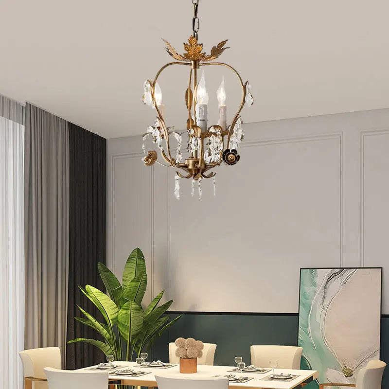 Decorbites™ Eisenkristall-Kronleuchter für Flur, Schlafzimmer, Restaurant, Bar – Hängelampen