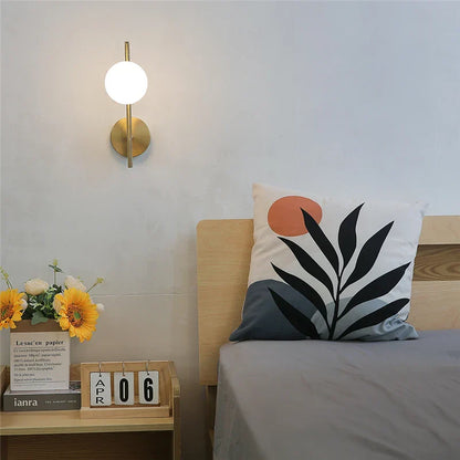 Decorbites™ Glasball-LED-Wandleuchte: Moderne Innenleuchte für Schlafzimmer und Heimdekoration