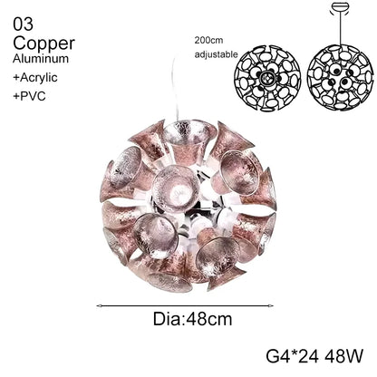 Decorbites™ Designer-Luxus-Kelchlampe für Wohnzimmer, Schlafzimmer, Hotelprojekt-Dekoration, Heim-LED-Hängeleuchte