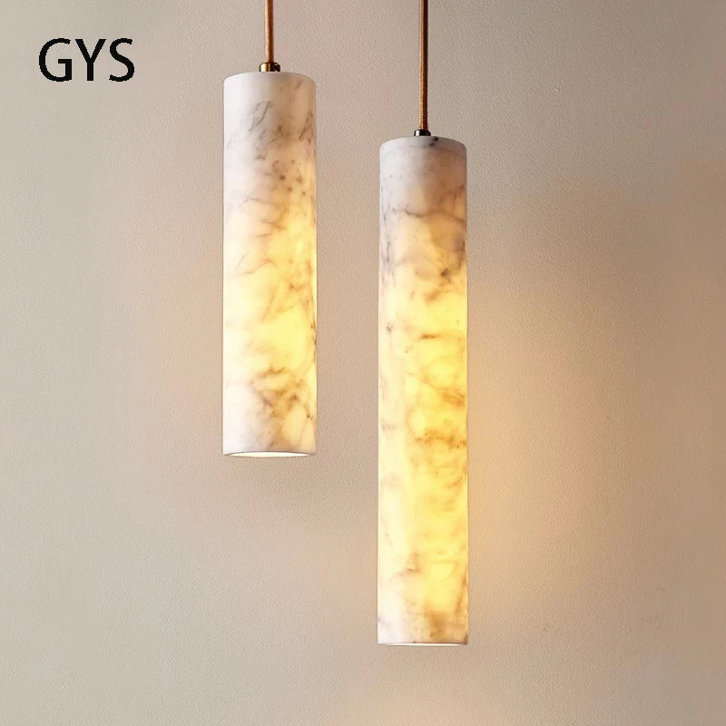 Decorbites™ Sahne-Marmor-Hängeleuchte für luxuriöses Schlafzimmer und Theke