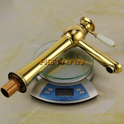 Decorbites™ Gold Beckenarmatur mit Keramik-Mischbatterie - Badezimmer Wasserhähne