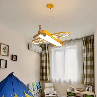 Decorbites™ Kinder-LED-Holz-Deckenleuchte in Gelb & Blau - Minimalistisches Design