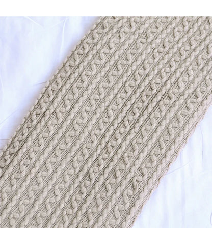DecorBites™ Geometric Knit Sofa Blanket with Tassels