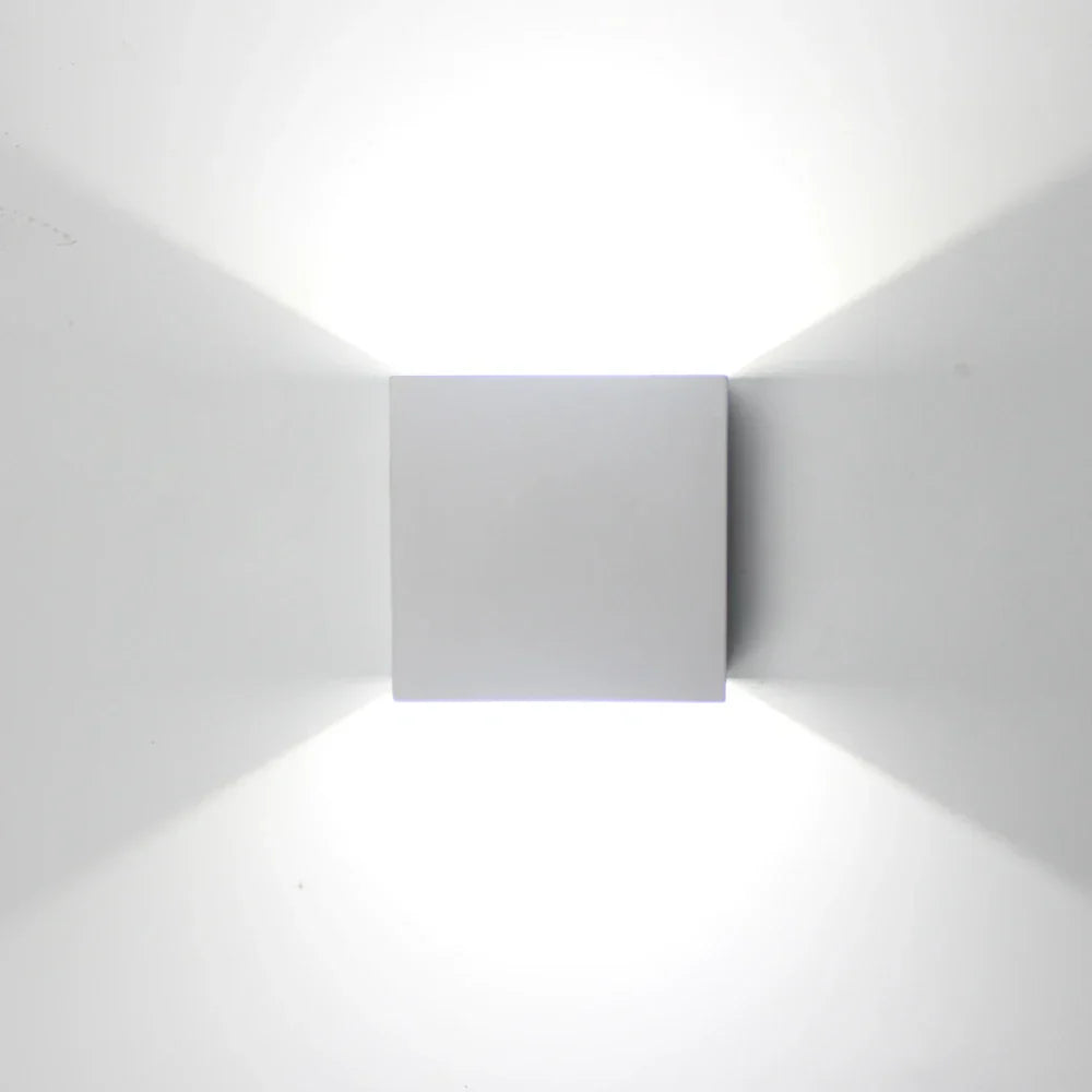 DecorBites™ LED Up Down Wall Lamps: Gold & Silver Aluminium Wall Light for Bedroom, Living Room, Corridor