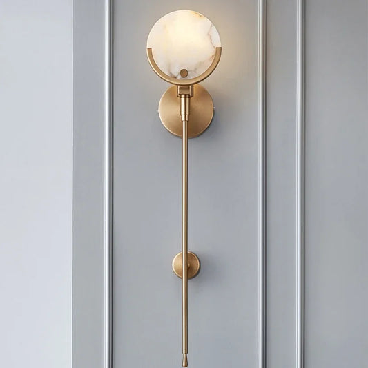Decorbites™ Gold Marmor Kupfer Wandlampe Modern Minimalistisch Nachttisch LED Licht
