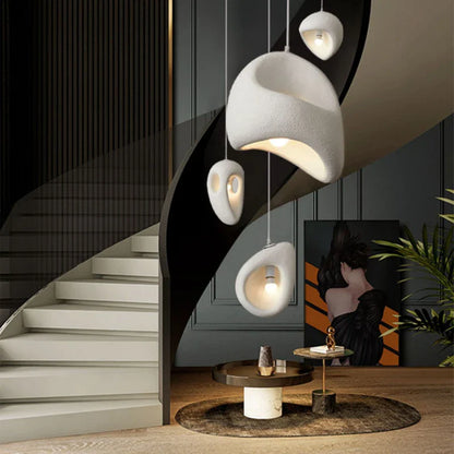 Wabi Sabi Irregular White Pendant Light, E27