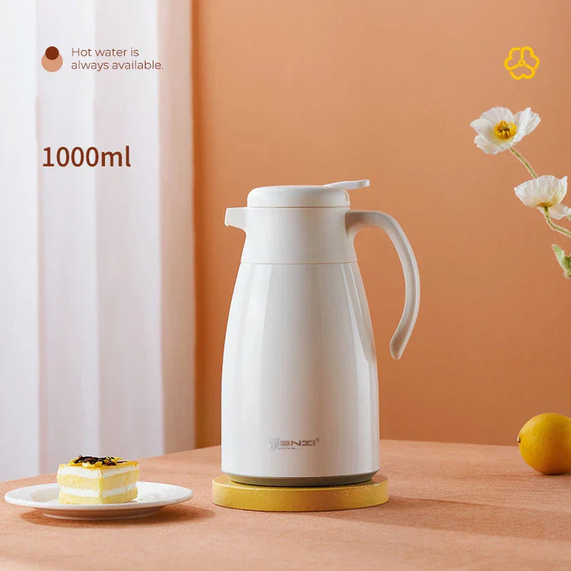 Decorbites™ Glas-Isolierkanne: Große Kapazität Thermosflasche für langanhaltende heiße/kalte Getränke