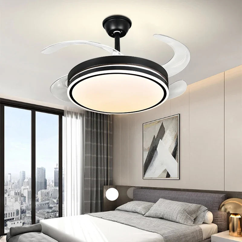 Silver Modern Ceiling Fan