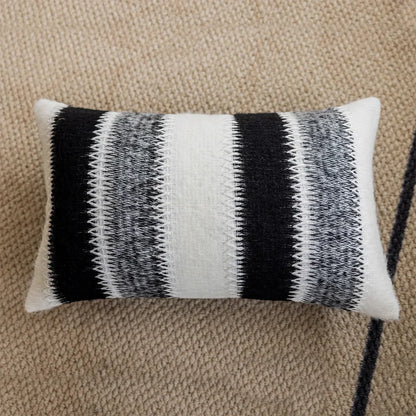 Decorbites™ Gestrickte Häkel-Kissenbezug Schwarz Grau Weiß Nordisch Einfach Luxuriös Kissenbezug