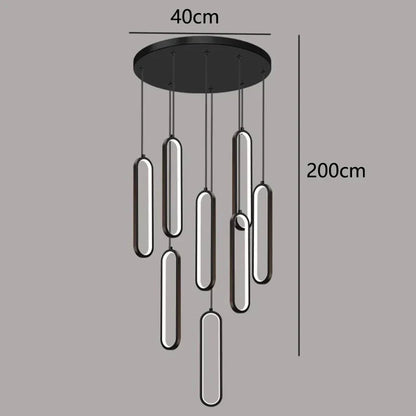 DecorBites™ LED Pendant Chandeliers for Living Room Staircase Indoor Lighting