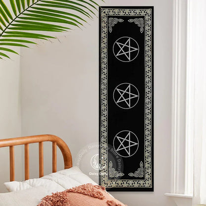 Decorbites™ Indisches Drei-Pentagramm-Wandbehang für Boho-Zimmerdekoration