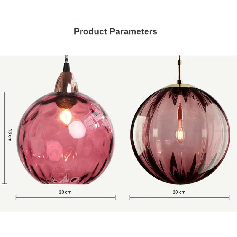 Decorbites™ Glas-Kugelluster-Hängeleuchten - Modernes nordisches Design für Küche, Schlafzimmer oder Restaurant