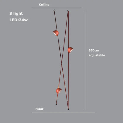 DecorBites™ LED Belt Chandelier Pendant Light for Dimmable Indoor Lighting in Living Room