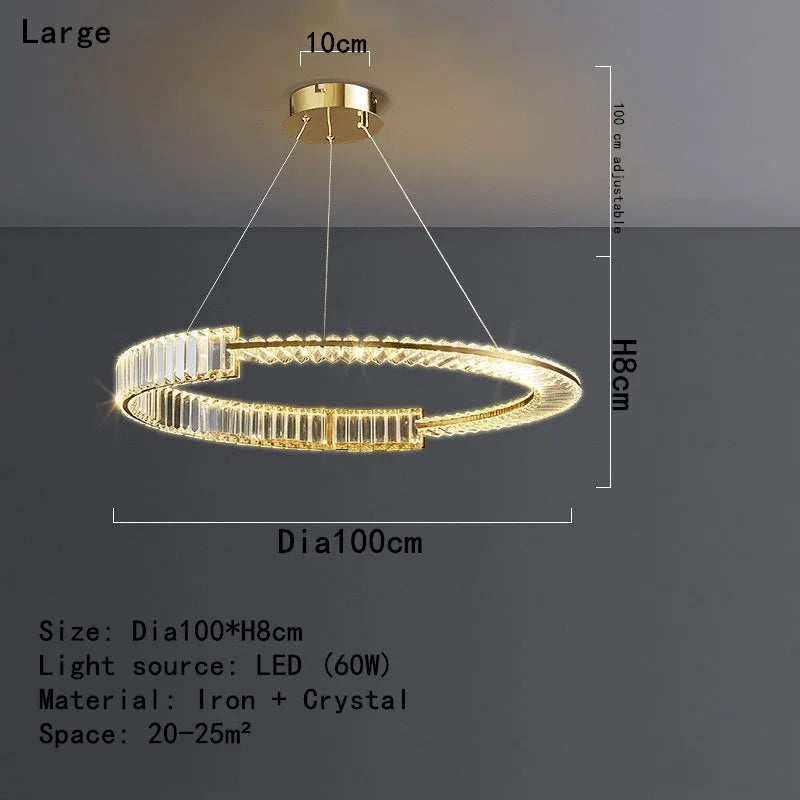 Decorbites™ Crystal-LED-Kronleuchter 2025: Elegante Deckenleuchte für Zuhause, Hotel & Küche