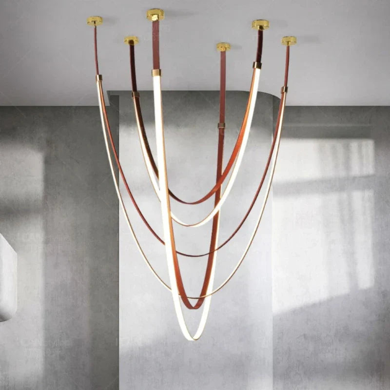 Decorbites™ LED-Langstreifen-Kronleuchter für modernes Wohnzimmer und Villa