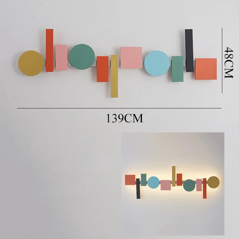 Decorbites™ Geometrische Deckenleuchte Macaron-Lampe für Wohnzimmer- und Nachttischbeleuchtung