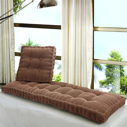 DecorBites™ Indoor Bench Seat Cushion for Backrest Chair Sofa - Thick and Long Pad