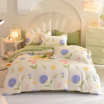 DecorBites™ Cotton Thickened Bedding Set - Single/Double Size, High Quality, Warm & Soft.