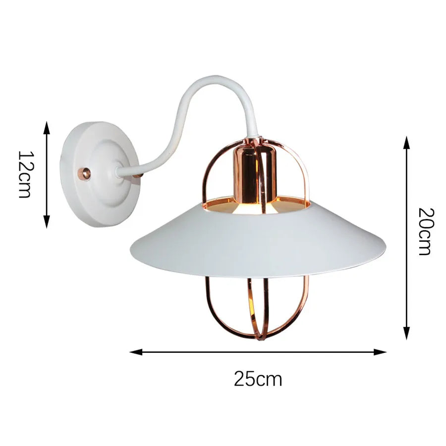 DecorBites™ Iron Wood LED Wall Lamp for Indoor Home Decoration