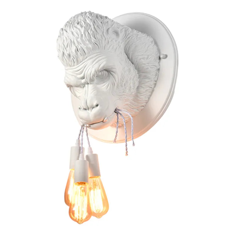 Decorbites™ Gorilla-Harz-Wandlampe: Modern-retro Tier-LED-Heimdekoration Nachttischbeleuchtung