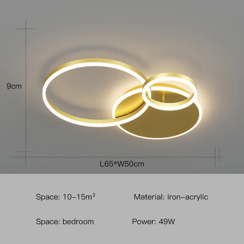 Decorbites™ LED-Deckenleuchter-Ringe Pendelleuchte - Minimalistische Heimbeleuchtung