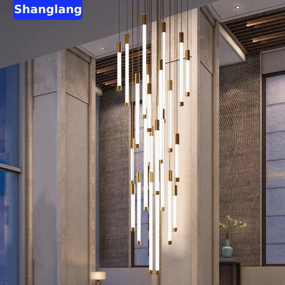 Decorbites™ LED-Kronleuchter Moderne Treppenhaus-Deckenleuchte Luxuriöse Wohnzimmer-Dekoration