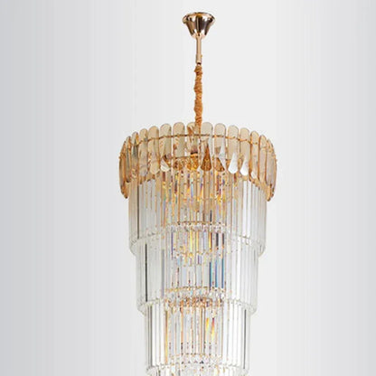 DecorBites™ Crystal LED Pendant Chandelier: Stylish Lighting for Home Decor & Elegant Spaces.