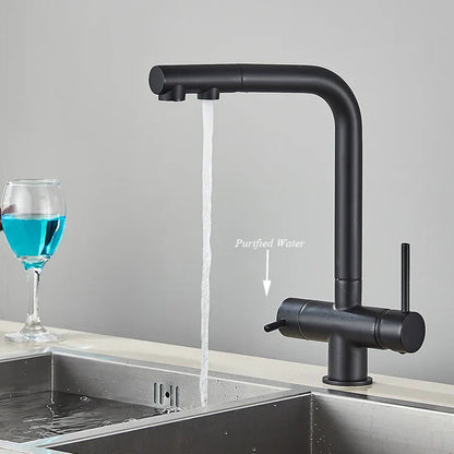 Decorbites™ Küchenarmatur mit Wasserfilterhahn und Zweifach-Dusche