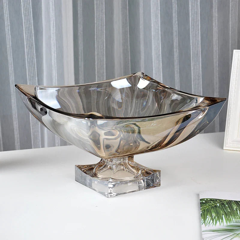 Crystal Glass Fruit Plate
