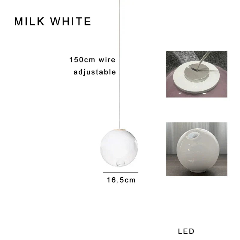 Decorbites™ Glas-Glas-Pendant-Lampen 16PCS LED dimmbarer Hänge-Lampe Vintage Sputnik