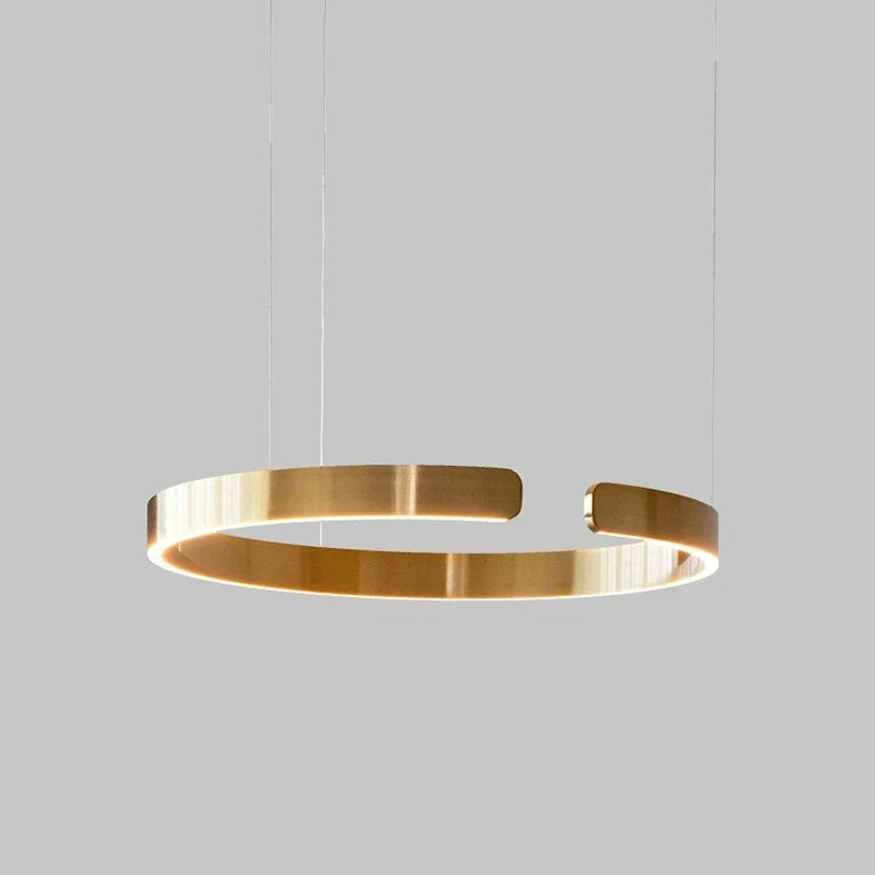 Gold LED Hanging Light