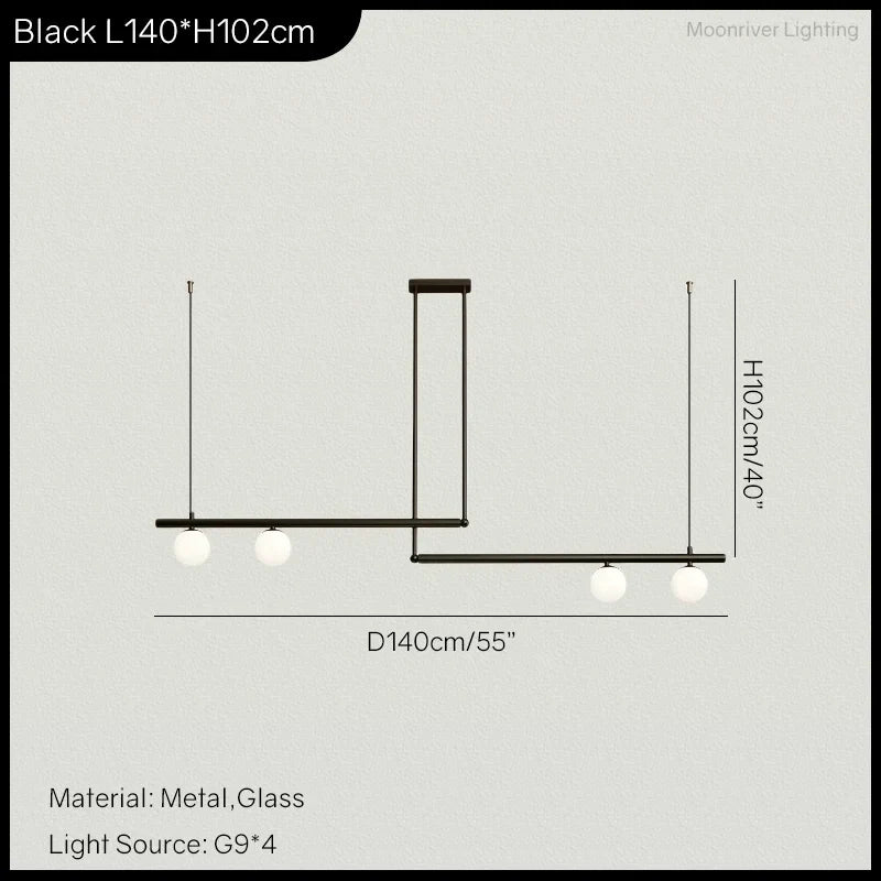 Decorbites™ LED-Lineare Hängelampe für Zuhause – Moderne Minimalistische Wohnzimmer-Lüster