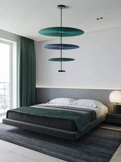 Decorbites™ Baumwollrunde LED-Hängeleuchten Grün Rot Kunstdekoration Büros Schlafzimmer