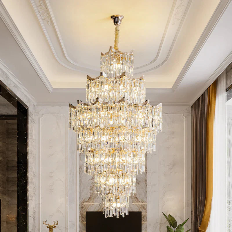 Decorbites™ Elegante Kristall-Kronleuchter für Duplex-Wohnzimmer, Hotelfoyer – Luxuriöse Atmosphäre