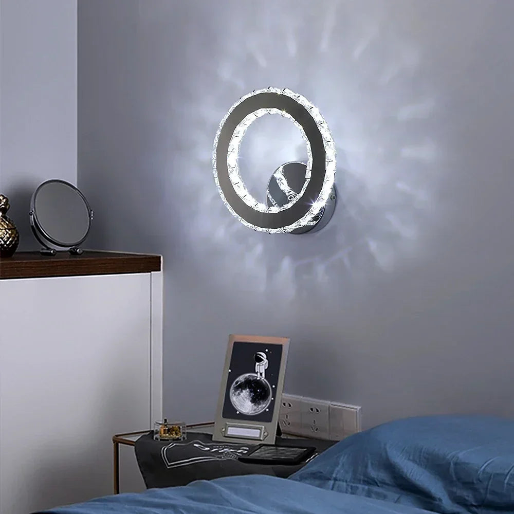 DecorBites™ Crystal LED Wall Light Modern Indoor Lighting for Living Room & Aisle
