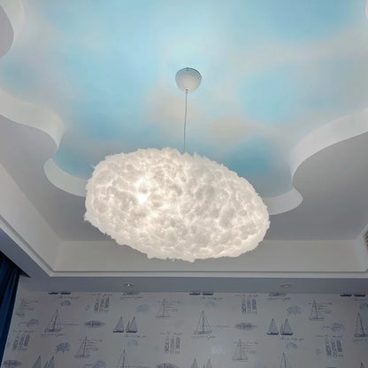 Decorbites™ Wolken-Hängeleuchte: Kreative weiße Baumwoll-LED-Hängeleuchte für Kinder und Kaffeeräume