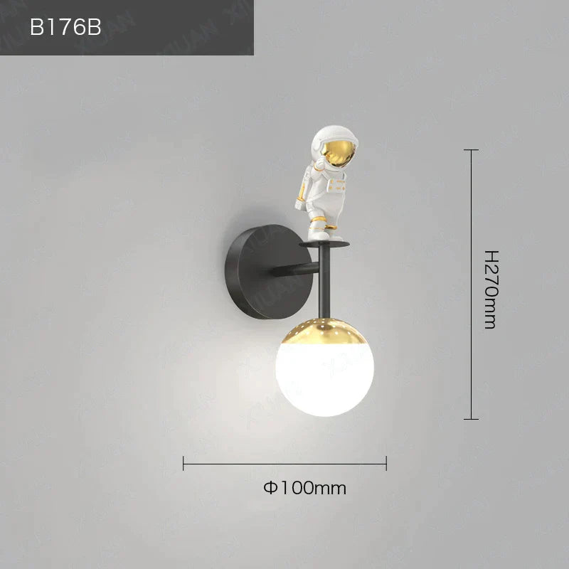 Decorbites™ Kinder-Astronaut-Wandlampe: Moderne Raumthemen-Schlafzimmerleuchte