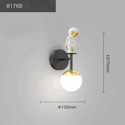 Decorbites™ Kinder-Astronaut-Wandlampe: Moderne Raumthemen-Schlafzimmerleuchte