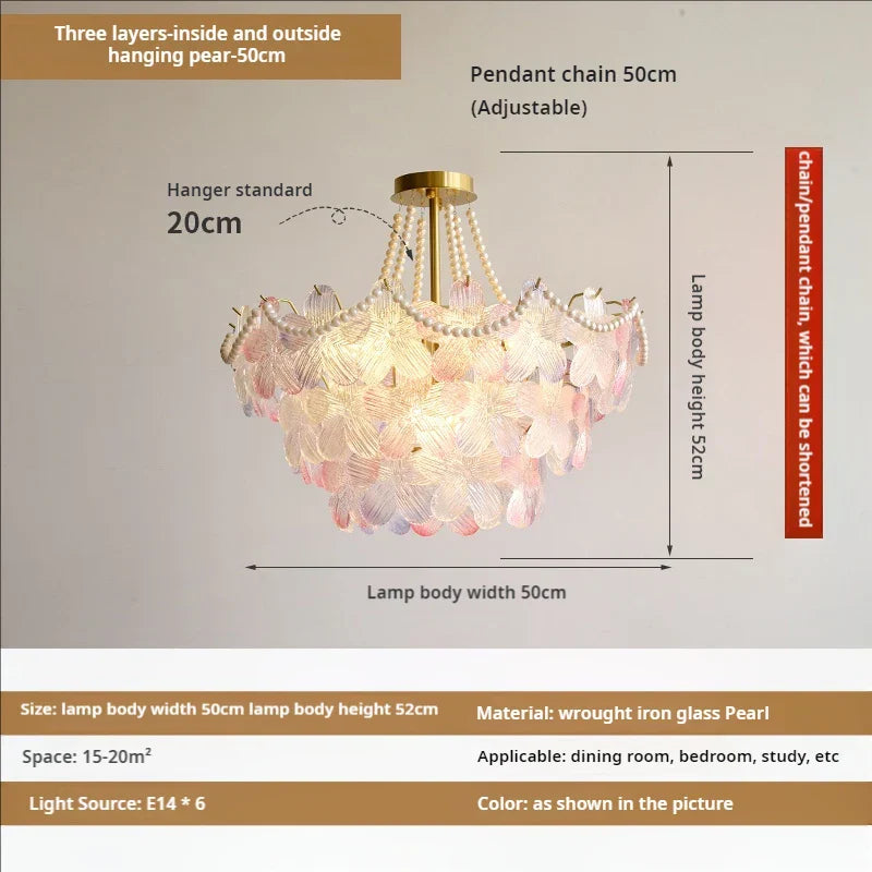 Decorbites™ Blattloser Kristall-Lüster: Moderne französische Beleuchtung für Wohnzimmer und Schlafzimmer