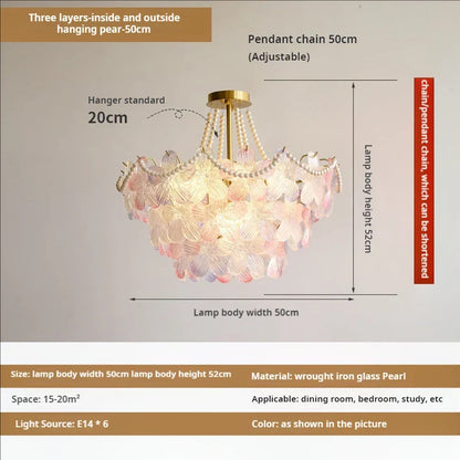 Decorbites™ Blattloser Kristall-Lüster: Moderne französische Beleuchtung für Wohnzimmer und Schlafzimmer