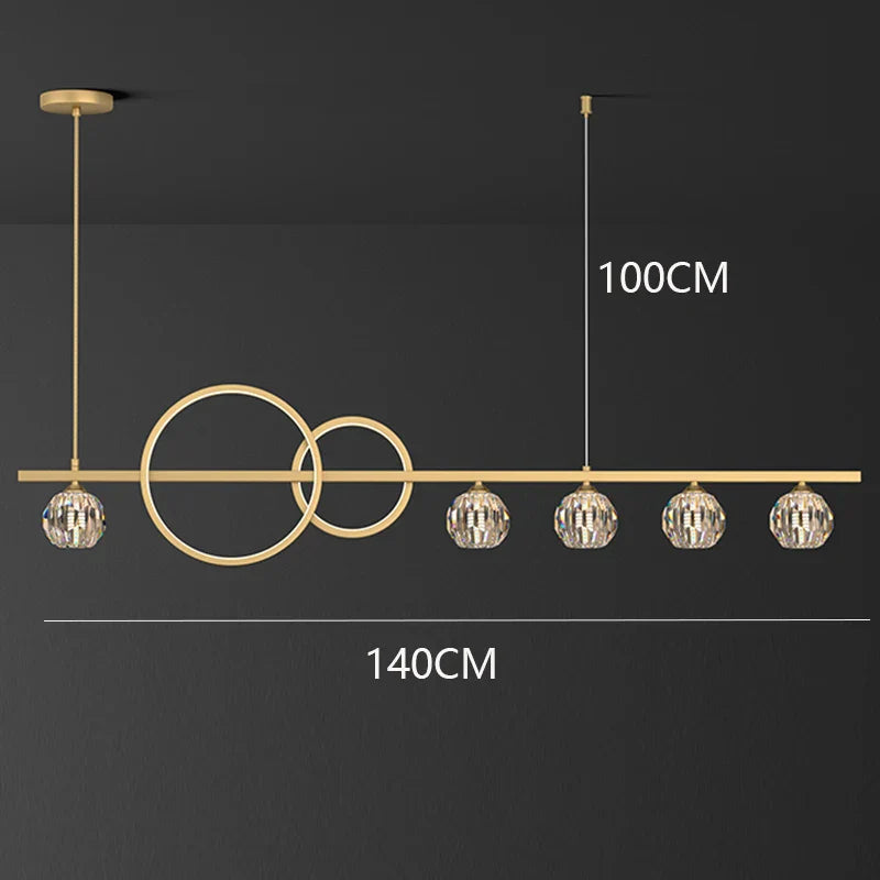 Decorbites™ Kristall-Leuchter: Moderne Luxus-Pendelleuchte für Wohnzimmer, Esszimmer, Decken-Dekoration