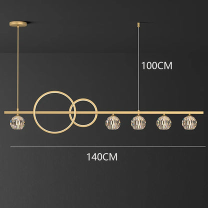 Decorbites™ Kristall-Leuchter: Moderne Luxus-Pendelleuchte für Wohnzimmer, Esszimmer, Decken-Dekoration